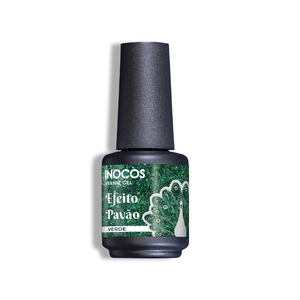 Inocos Esmalte Gel Pavão Verde, 15ml