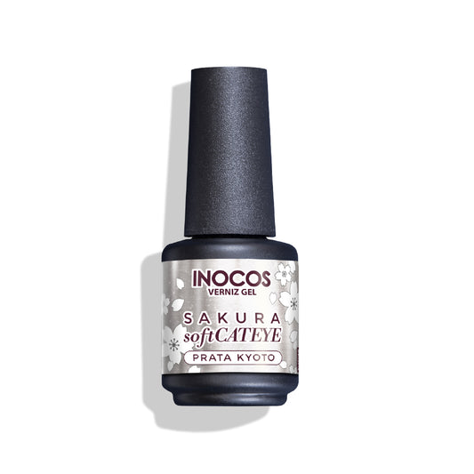 Inocos Esmalte Gel Soft Cateye Prata Kyoto, 15ml