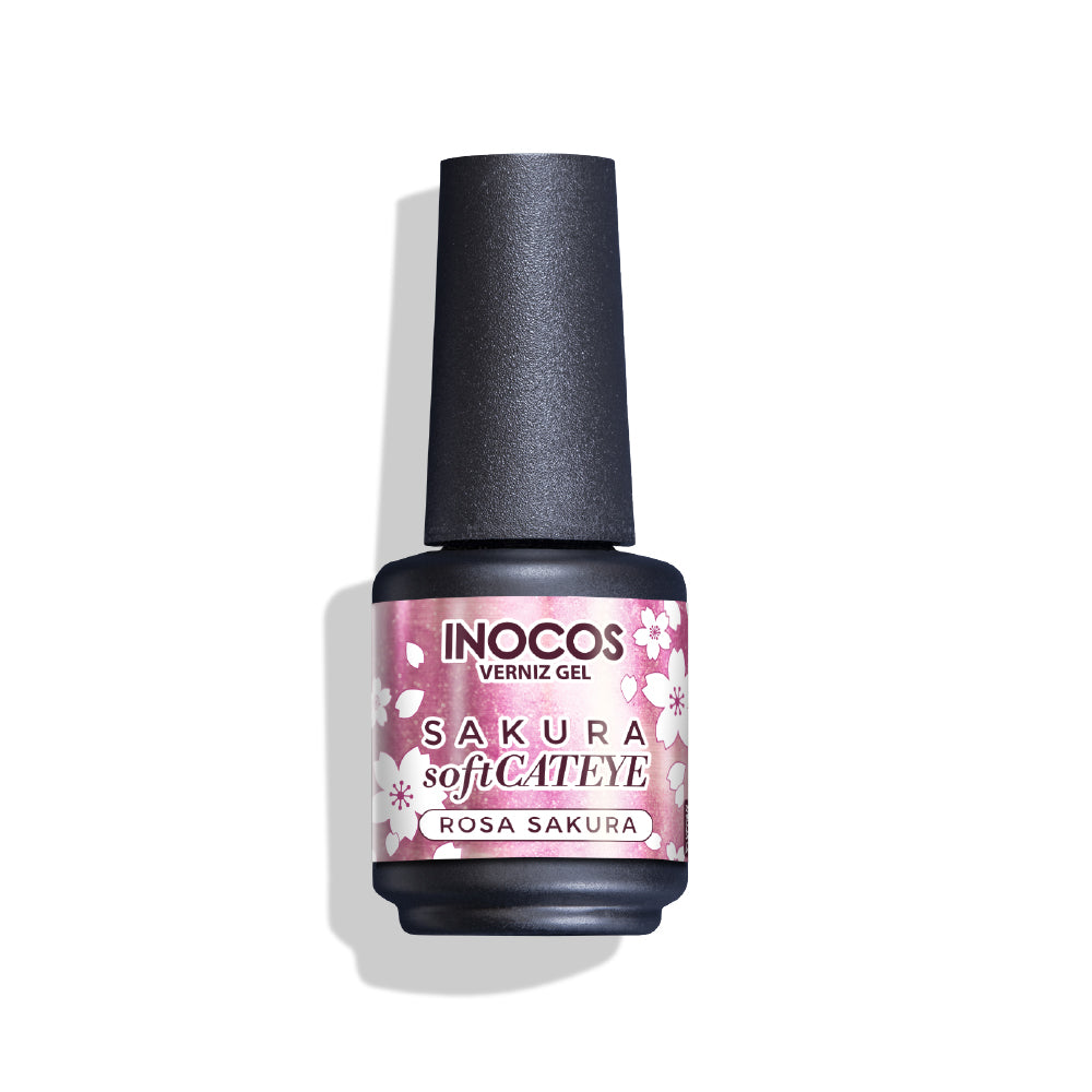 Inocos Esmalte Gel Soft Cateye Rosa Sakura, 15ml
