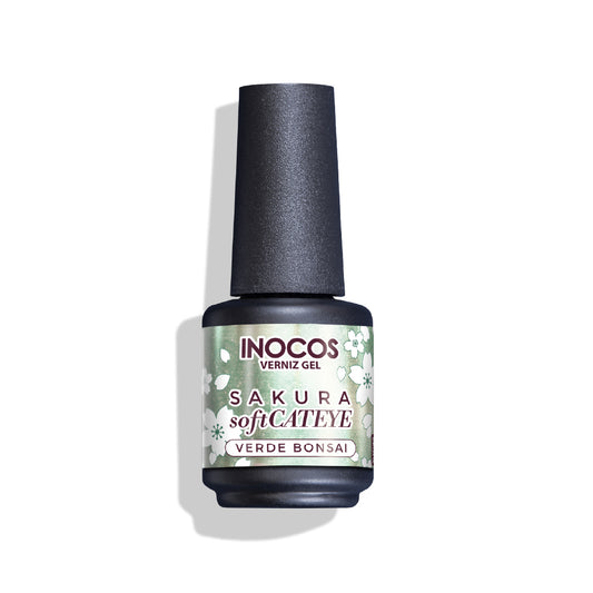 Inocos Esmalte Gel Soft Cateye Verde Bonsai, 15ml